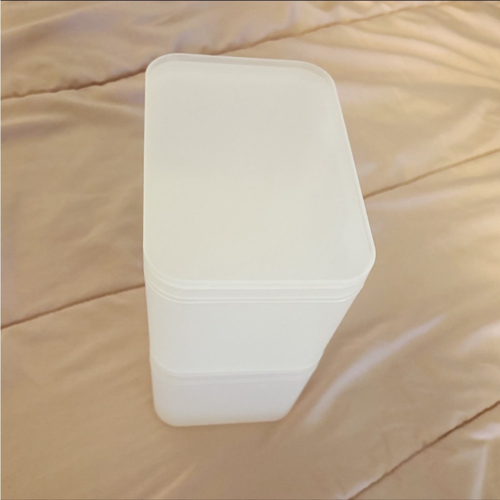 Daiso Japanese Frosted Small Minimalistic Storage Stackable Container Box Set - Picture 5 of 5